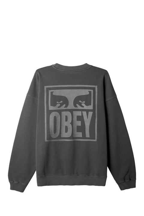 FELPA UOMO OBEY PIGMENT OBEY EYES CREW PIRATE BLACK