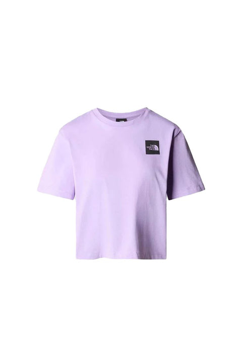 T-SHIRT DONNA THE NORTH FACE CROP FINE TEE NF0A87NB LITE LILAC