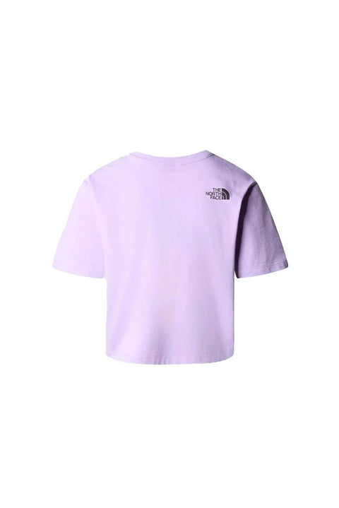 T-SHIRT DONNA THE NORTH FACE CROP FINE TEE NF0A87NB LITE LILAC